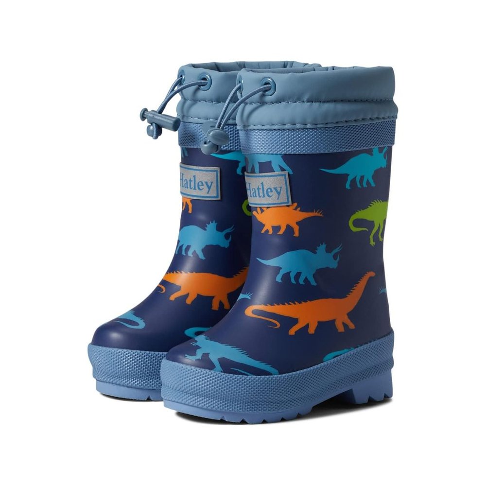 Hatley | Dino Sherpa Lined Rainboots Size 11 Toddler